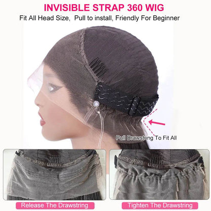 250 Density Deep Curly Wave Wig 30 Inch HD Lace Frontal 360 Full Lace Human Hair Wig - BON's