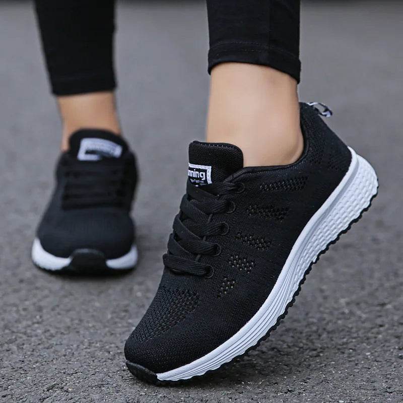 Women Breathable Casual Shoes - Fashion Mesh Flat Sneakers for Walking and Gym 2021 - BON's