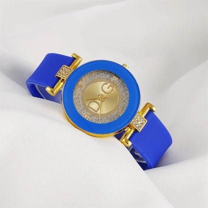 Simple Black/White Quartz Watches for Women - Minimalist Big Dial Fashion Watch with Silicone Strap - BON's