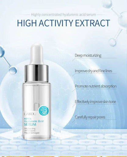 LAIKOU Sakura Serum - Japan Sakura Essence Moisturizing Hyaluronic Acid with 24K Gold and Vitamin C for Brightening Skin Care - BON's