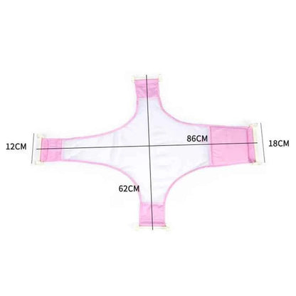Newborn Infant Bath Adjustable Antiskid Net Baby Folding Bathtub Sling Mesh Nets Babies Shower Accessories Baby Items New Born