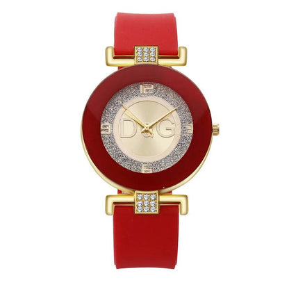 Simple Black/White Quartz Watches for Women - Minimalist Big Dial Fashion Watch with Silicone Strap - BON's
