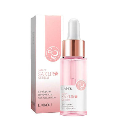 LAIKOU Sakura Serum - Japan Sakura Essence Moisturizing Hyaluronic Acid with 24K Gold and Vitamin C for Brightening Skin Care - BON's