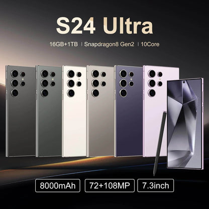 Original S24 Ultra Smartphone 16GB+1TB 5G Dual SIM Cellphone Mobile Phone - BON's