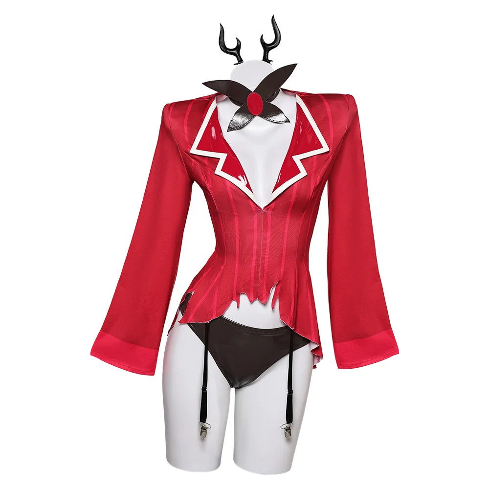 Alastor Cosplay Costume Anime Fantasy Women Lingerie Bikini Swimsuit Jumpsuit Swimwear Headband Outfits Halloween Carnival Suit