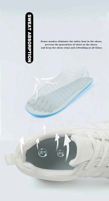 Wide-Toe Barefoot Sneakers – Breathable, Non-Slip Sports Shoes for Walking, Jogging & Everyday Style