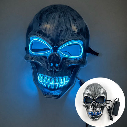 LED Glowing Bloody Rabbit Mask – Neon Horror Cosplay for Halloween, Carnival & Masquerade