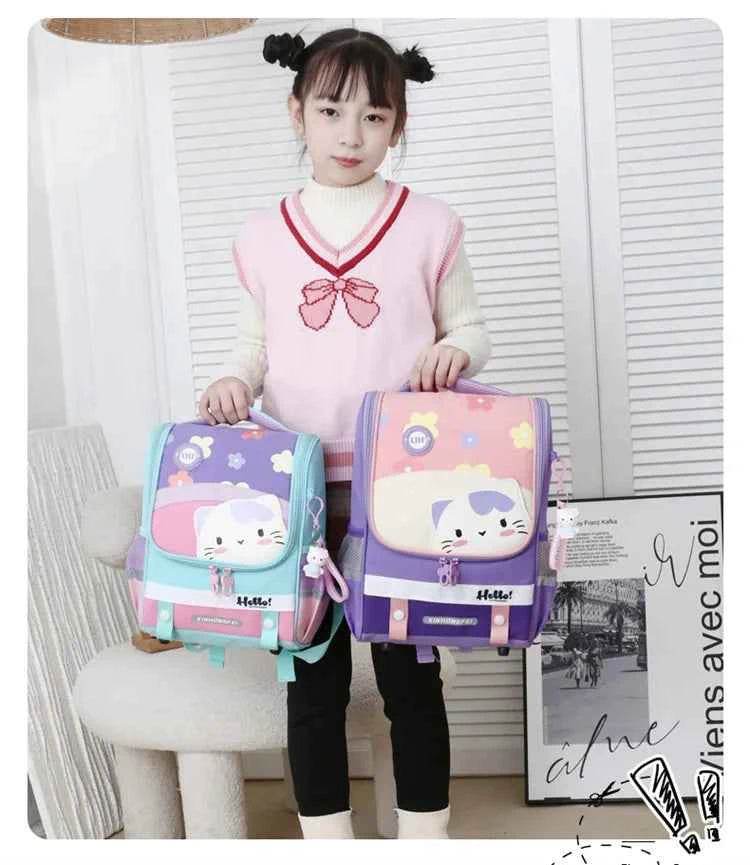 Kids Cartoon Backpack Large Waterproof Schoolbag - BON's