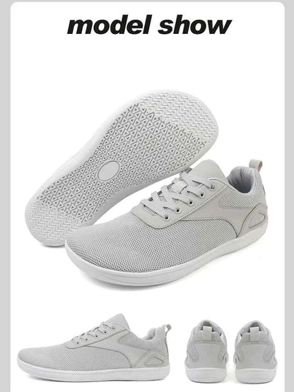 Wide-Toe Barefoot Sneakers – Breathable, Non-Slip Sports Shoes for Walking, Jogging & Everyday Style