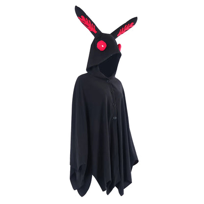 Adult Moth Cosplay Man Cloak Vampire Gloves Cape Hooded Clothing Costume Roleplay Outfits Halloween Carnival Party Disguise Suit