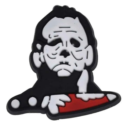 Halloween Horror Movie Shoe Charm – PVC Accessory for Classic Clogs, DIY Decoration & Kids’ Xmas Gifts