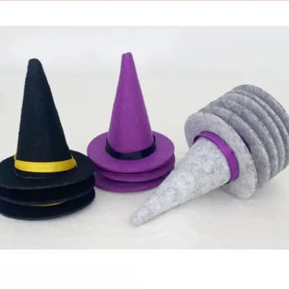 Mini Witch Hat Wine Bottle Pumpkin Decoration Formal Hat Halloween Decoration Little Man Sharp Corner Witch Hat Party Supplies