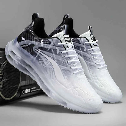 Men’s Air-Cushioned Basketball Sneakers – Breathable, Non-Slip & Shock-Absorbing for Outdoor Play