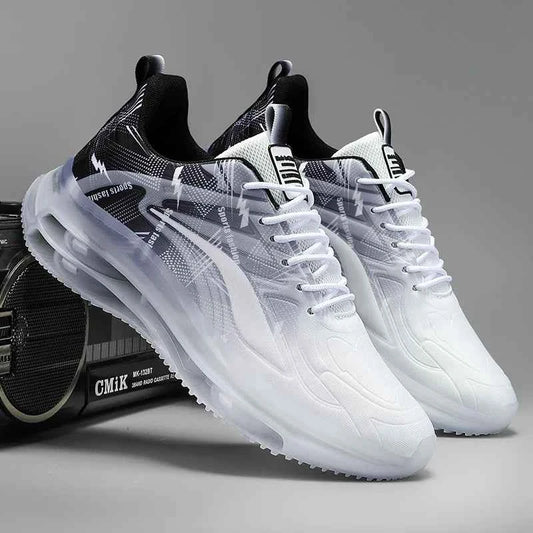 Men’s Air-Cushioned Basketball Sneakers – Breathable, Non-Slip & Shock-Absorbing for Outdoor Play