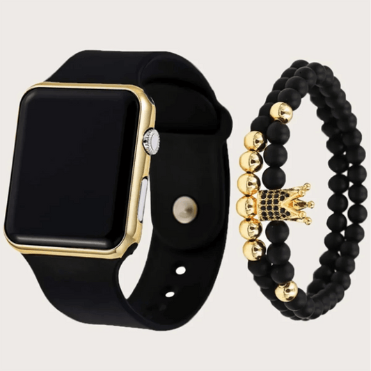 Fashion Women Watches Casual Arabic Dial Leather Band Quartz Watch for Ladies - Black Plastic Strap Watch, Perfect Gift for Girls - BON's