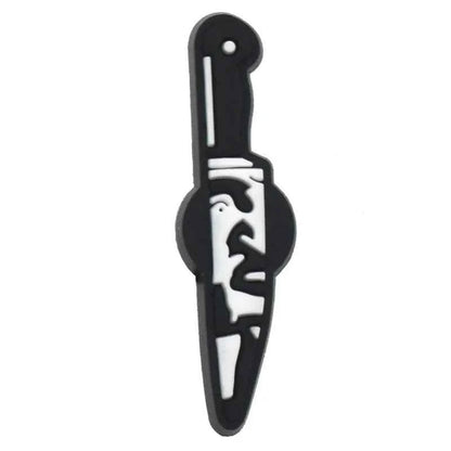 Halloween Horror Movie Shoe Charm – PVC Accessory for Classic Clogs, DIY Decoration & Kids’ Xmas Gifts