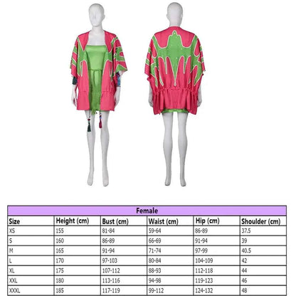 Anni-Frid Cosplay Kimono Agnetha Roleplay Retro Sleepwear Cloak Outfit Costume Halloween Party Fantasy Suit Bathrobe