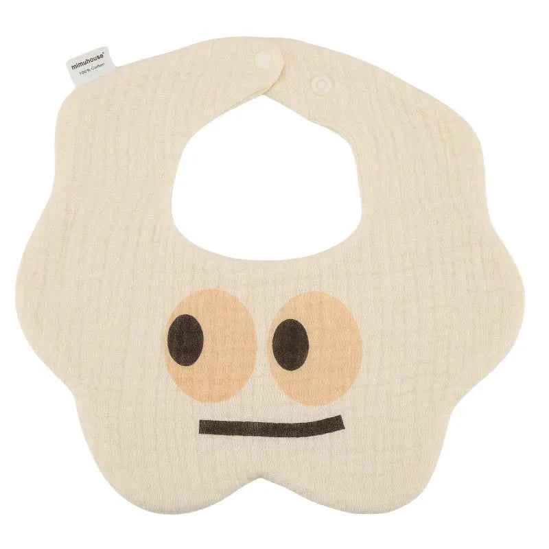 Baby Bibs Cotton Newborn Waterproof Burp Cloths Adjustable Infant Girls and Boys Cute Cartoon Print Bib Baby Feeding Accessories