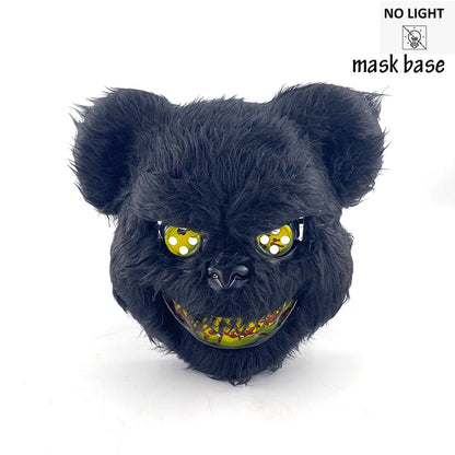 LED Glowing Bloody Rabbit Mask – Neon Horror Cosplay for Halloween, Carnival & Masquerade