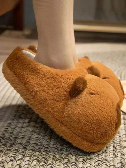 Capybara Plush Slippers - Soft, Cozy, Warm Indoor Shoes - BON's