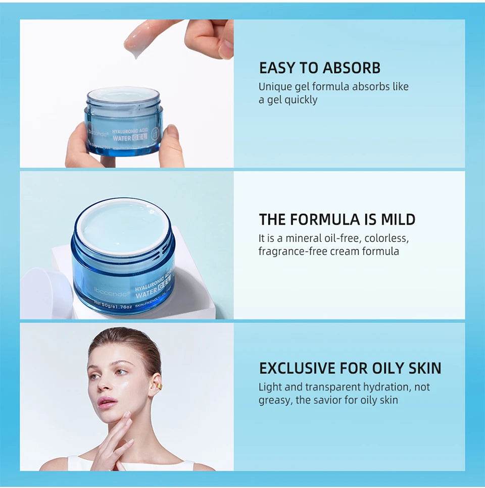Hyaluronic Acid Moisturizer Gel Cream for Extra-Dry Skin Hydration and Nourishment - BON's
