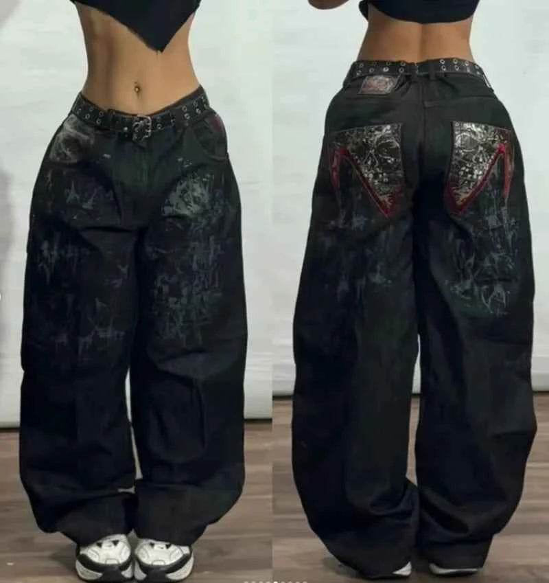 Y2K Baggy Wide-Leg Jeans Unisex - BON's