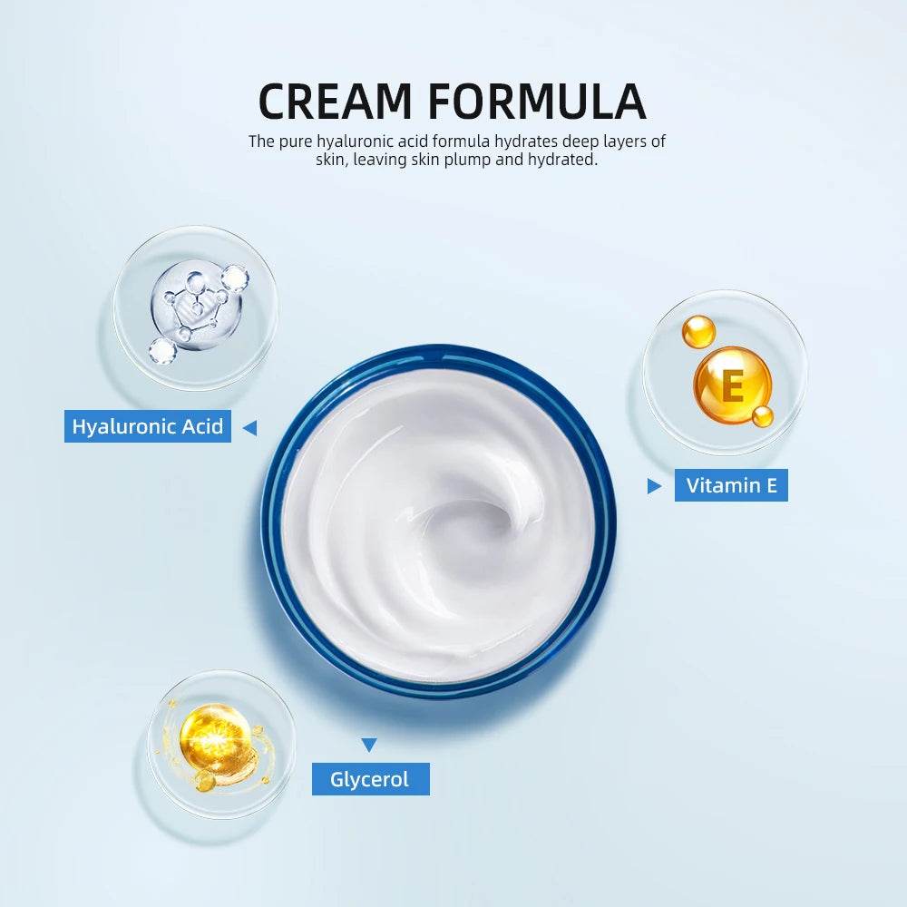 Hyaluronic Acid Moisturizer Gel Cream for Extra-Dry Skin Hydration and Nourishment - BON's