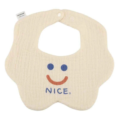 Baby Bibs Cotton Newborn Waterproof Burp Cloths Adjustable Infant Girls and Boys Cute Cartoon Print Bib Baby Feeding Accessories
