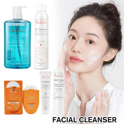 Deep Cleansing Facial Cleanser Removes Face Dirt Cleanser Whitening Cold Cream SPF 50+ Sunscreen Moisturizing Toner Skin Care - BON's