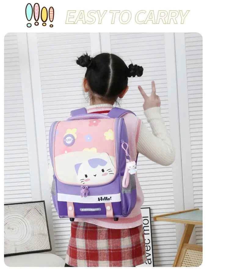 Kids Cartoon Backpack Large Waterproof Schoolbag - BON's