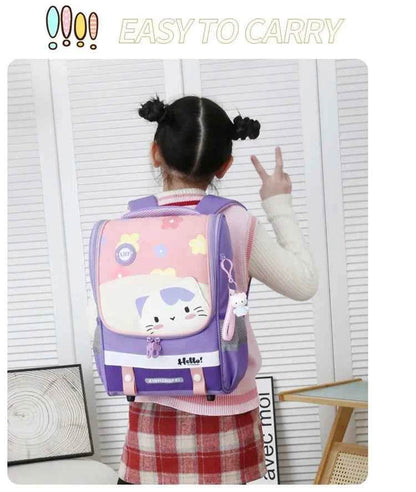 Kids Cartoon Backpack Large Waterproof Schoolbag - BON's