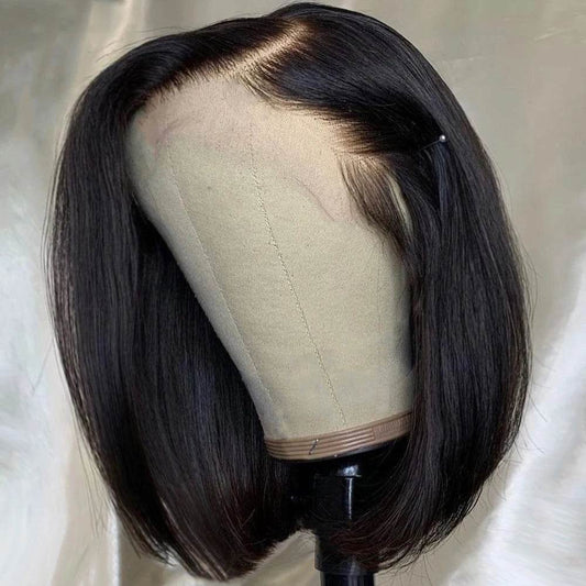 Straight Bob Wigs Human Hair 13x4 HD Lace Frontal Glueless Bob Wigs 4x4 Lace Closure for Women 180% - BON's