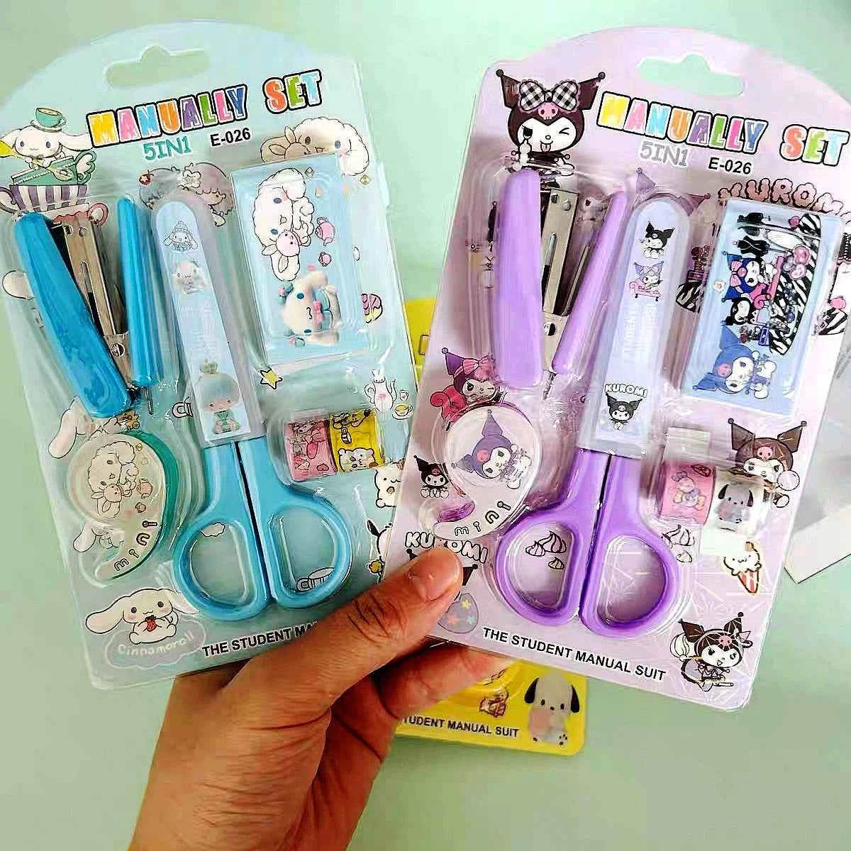 Kuromi Kitty Stationery Set - Fun and Functional Stapler Tape Collection - BON's