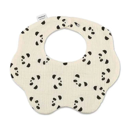 Baby Bibs Cotton Newborn Waterproof Burp Cloths Adjustable Infant Girls and Boys Cute Cartoon Print Bib Baby Feeding Accessories