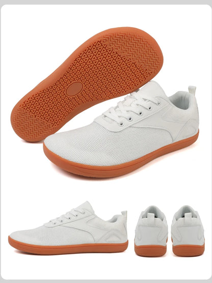 Wide-Toe Barefoot Sneakers – Breathable, Non-Slip Sports Shoes for Walking, Jogging & Everyday Style