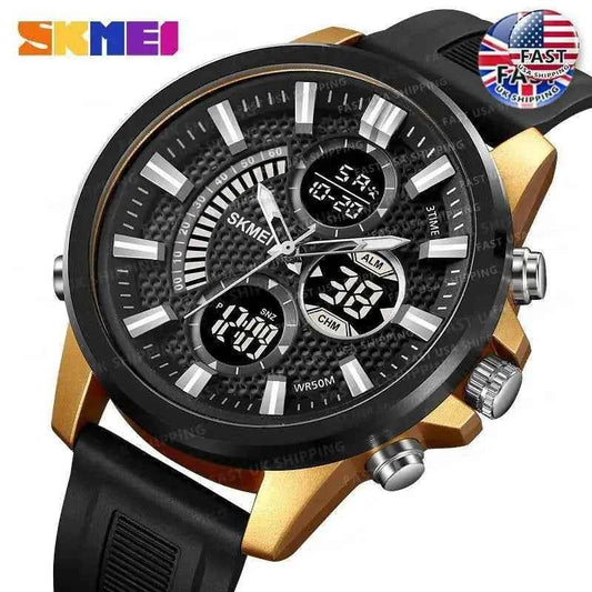 SKMEI Men's Digital Sport Watch - Waterproof, Chrono, Alarm - BON's