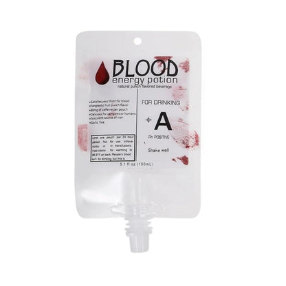 1Pcs Halloween Cosplay Drink Container Vampire Blood Pouch Props Zombie Beverage Drinks Bags Food Class PVC Water Bottle Decors