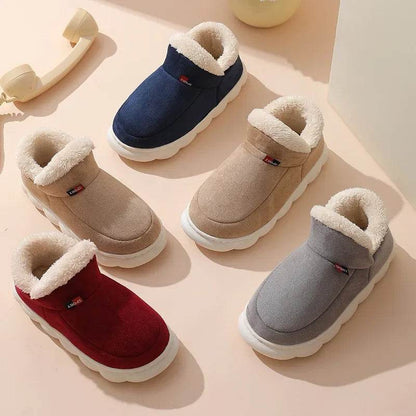 Kidmi Winter Women Shoes 2024 - Warm Outdoor Cotton Slippers and Plush Indoor Padded Footwear for Women - BON's
