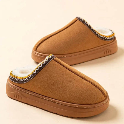 Winter Women's Fuzzy Fur Slippers - Anti-slip Soft Sole Indoor Outdoor Comfort Plush Houseshoes - BON's