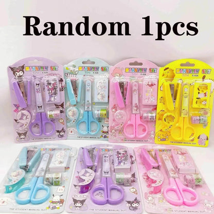 Kuromi Kitty Stationery Set - Fun and Functional Stapler Tape Collection - BON's