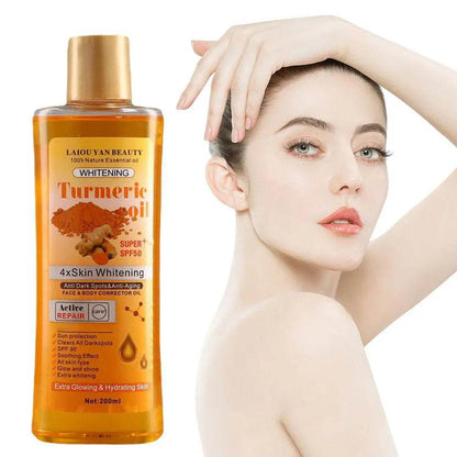 200ml Turmeric Essential Oil for Skin Care - Moisturizing and Hydrating Natural Oil for Smooth Face and Body - BON's