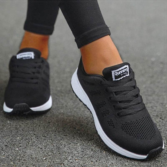 Women's Classic Sneakers - Casual Gym Sneakers for Women, White Vulcanize Shoes, Zapatillas Mujer - BON's