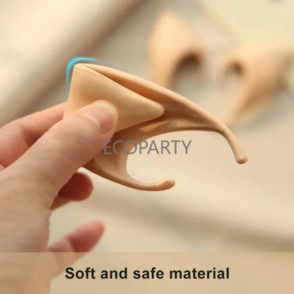 Cosplay Fairy Pixie Elf Ears Soft Pointed Tips Anime Party Dress Up Costume Masquerade Accessories for Halloween Christmas Party