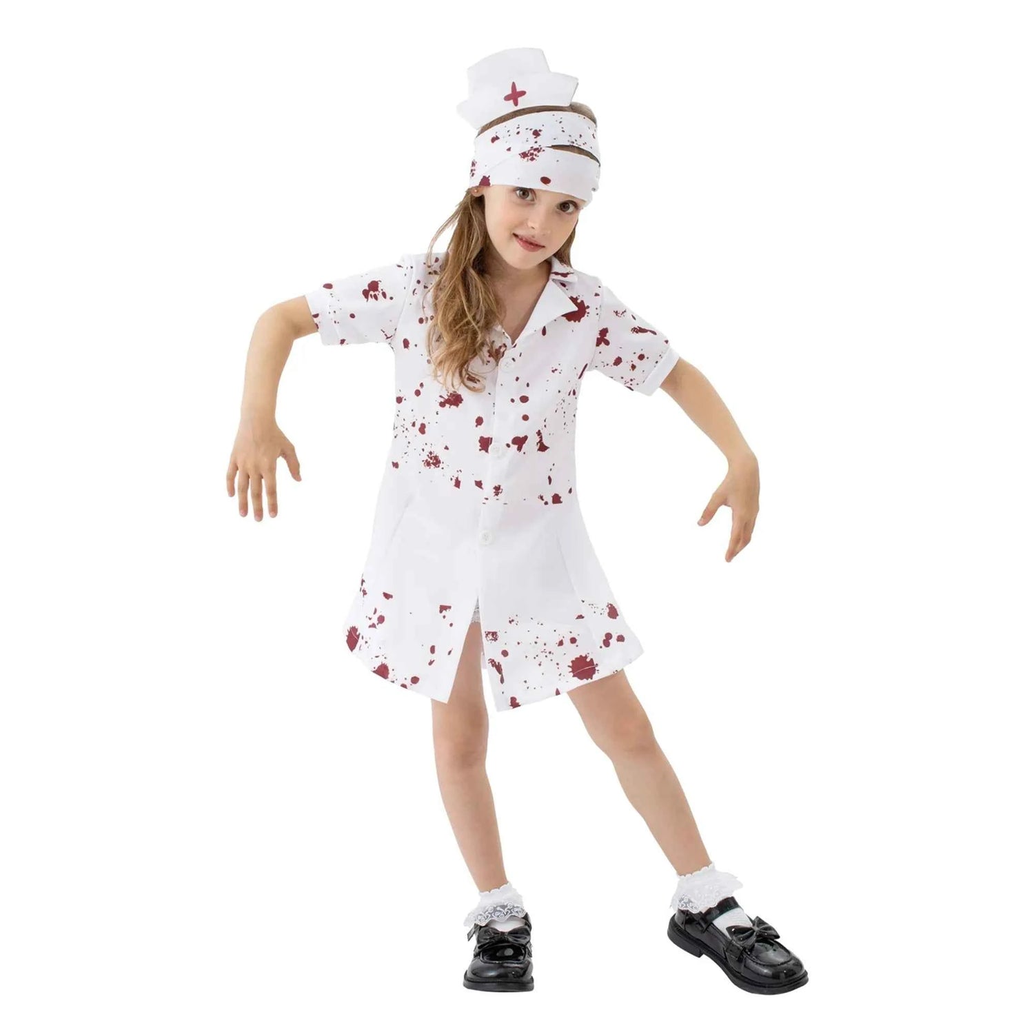 Zombie Doctor Costume for Boys – Scary Halloween Outfit with Long Sleeve Coat & Mask