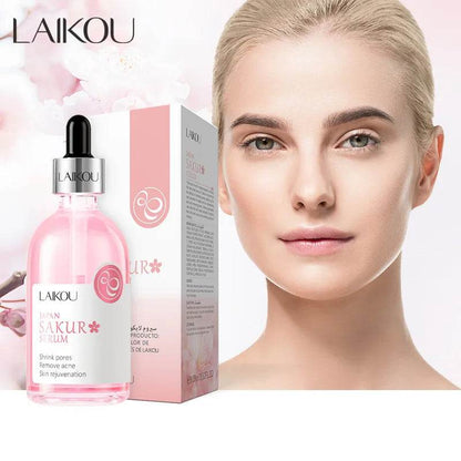 100ml LAIKOU Sakura Vitamin C Serum - Moisturizing, Firming, Brightening Face Essence for Glowing Skin - BON's