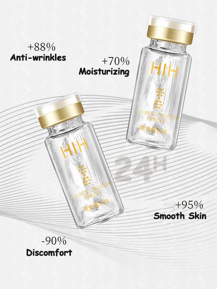 Korea 24k Collagen Serum - Active Collagen Silk Care Lifting Firming Set with Hyaluronan for Moisturizing Essence and Firming Skin Care - BON's