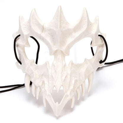 Halloween Skull Half-Face Mask – Unisex Costume Prop | Animal Bone Design for Cosplay, Party & Performance