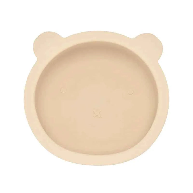 BPA Free Baby Silicone Feeding Bowl Cartoon Dishes For Kids Suction cup Anti-Drop Non-Slip Dinnerware Autonomous eating training