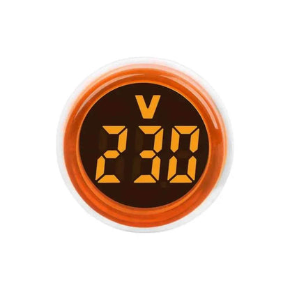 Digital Volt and Current Meter with Circular LED Display and EU Plug - BON's