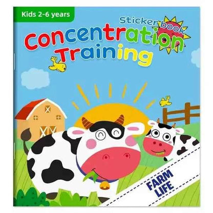 Kids Reusable Cartoon Stickers Books for Early Education Gift - BON's
